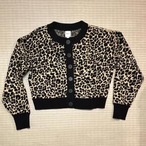Maeve Anthropologie Women's Leopard Print cropped cardigan size  L